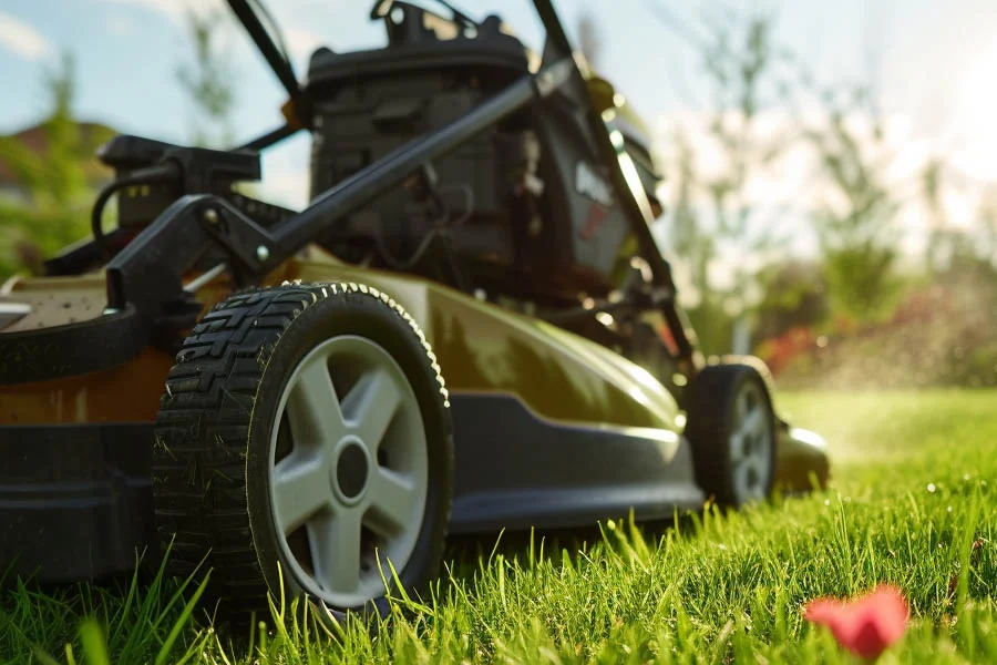 battery charged lawn mowers